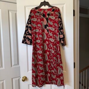 NWOT Indian Cotton Paisley Kurta/Tunic
